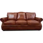 9450 Sofa in Polo Brown Top Grain Leather